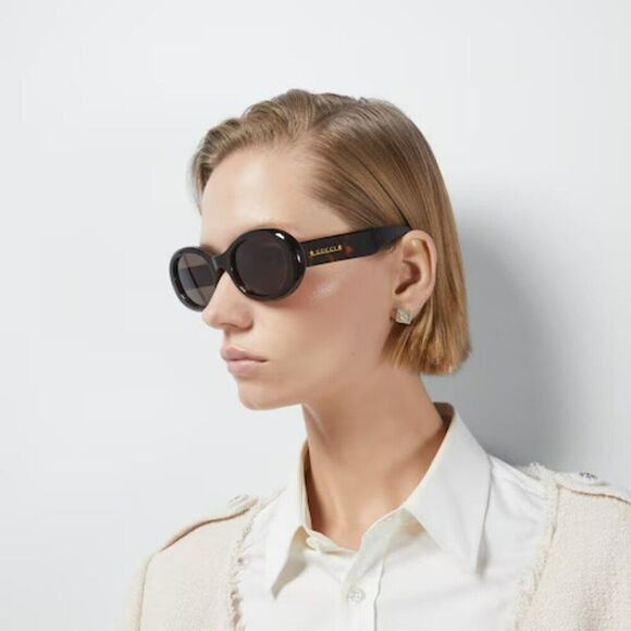 SALE! NEW Gucci GG1722SA 002 Spotted Havana Brown Unisex Oval Sunglasses main image 11